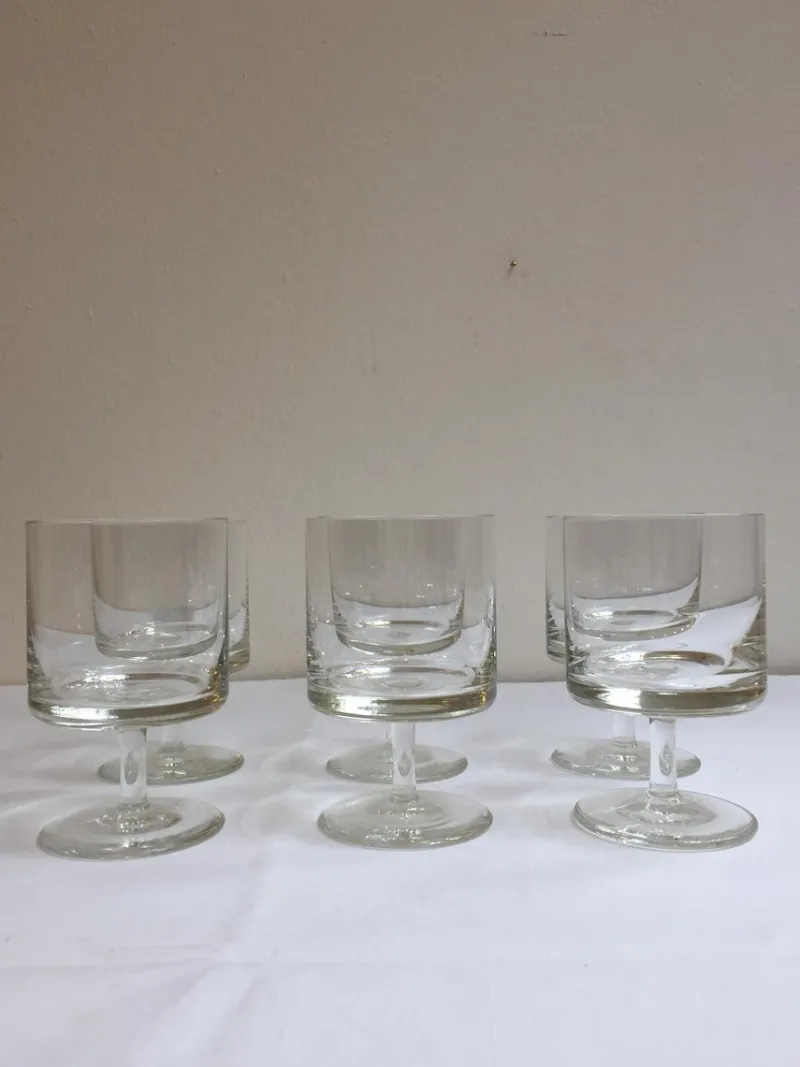 Pamono Mid-Century Kiruna Series Glasses by Klaus Breit for Wiesenthalhütte, 1964, Set of 6