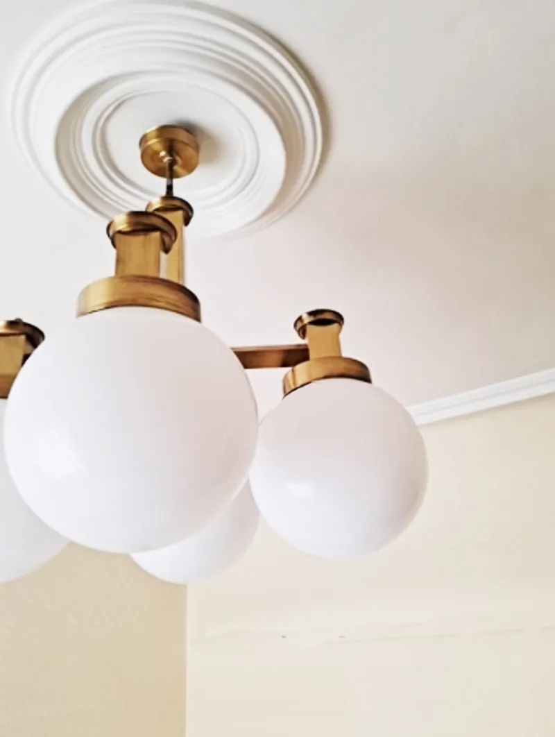 Sale Pamono Mid-Century Lamp in Brass and Opal Glass attributed to Gaetano Sciolari, 1970s