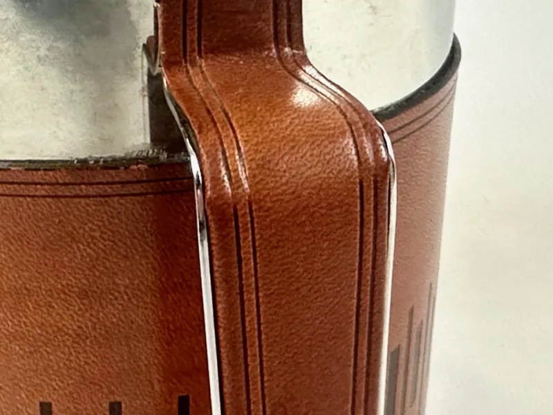 Pamono Mid-Century Leather and Steel Ice Bucket from Grasoli, 1960s> Ice Buckets & Wine Coolers