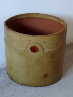 Best Pamono Mid-Century Leather Basket, 1960s