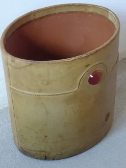 Best Pamono Mid-Century Leather Basket, 1960s