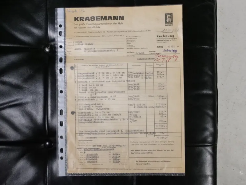 Outlet Pamono Mid-Century Leather Sofas and Armchairs from Krasemann, 1960s, Set of 3