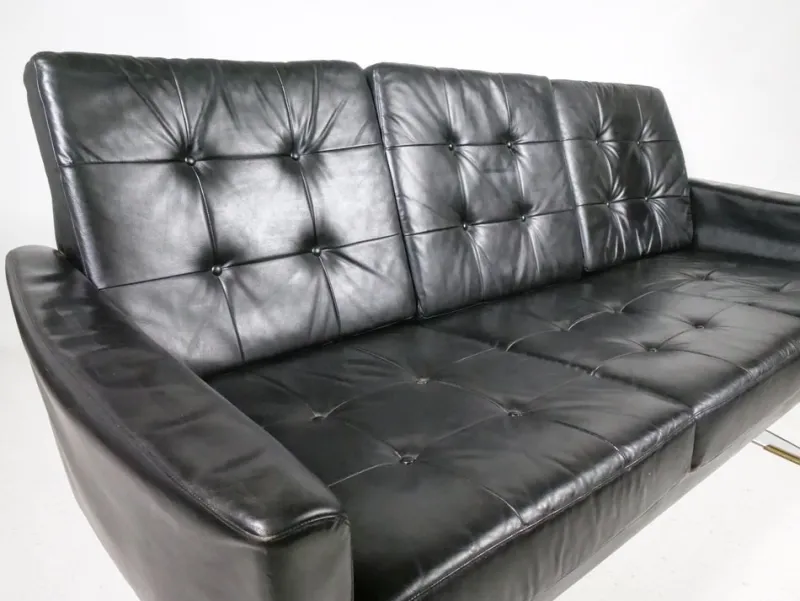 Outlet Pamono Mid-Century Leather Sofas and Armchairs from Krasemann, 1960s, Set of 3