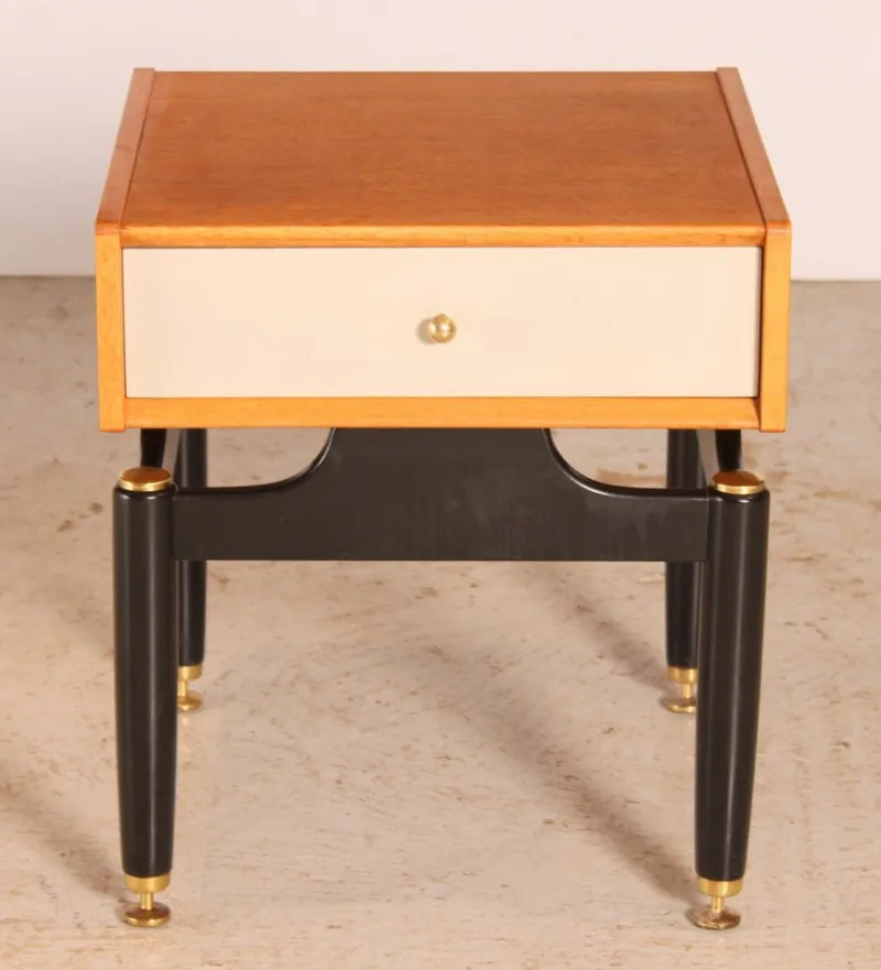 Pamono Mid-Century Librenza Light Oak Bedside Table from G-Plan, 1960s> Nightstands
