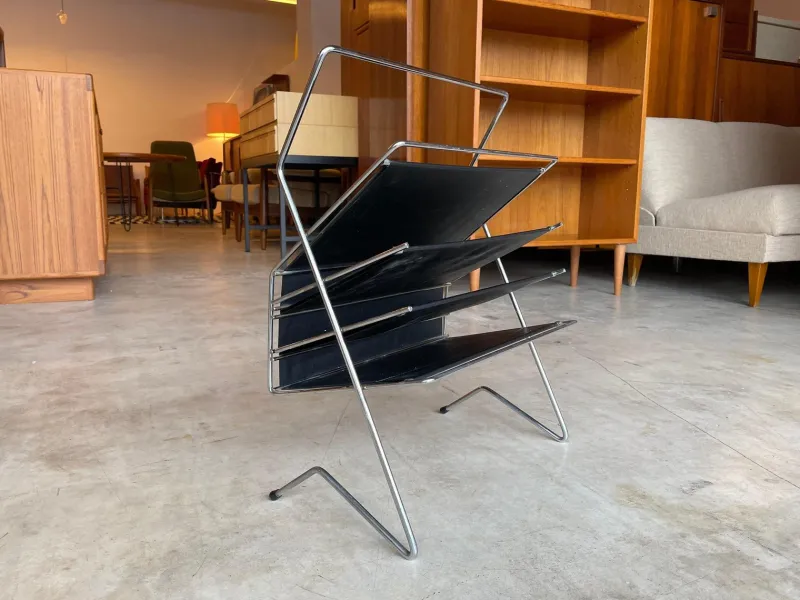 Pamono Mid-Century Magazine / LP Rack, 1960s> Magazine Racks