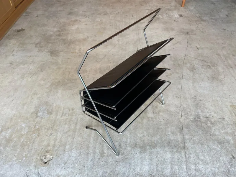 Pamono Mid-Century Magazine / LP Rack, 1960s> Magazine Racks