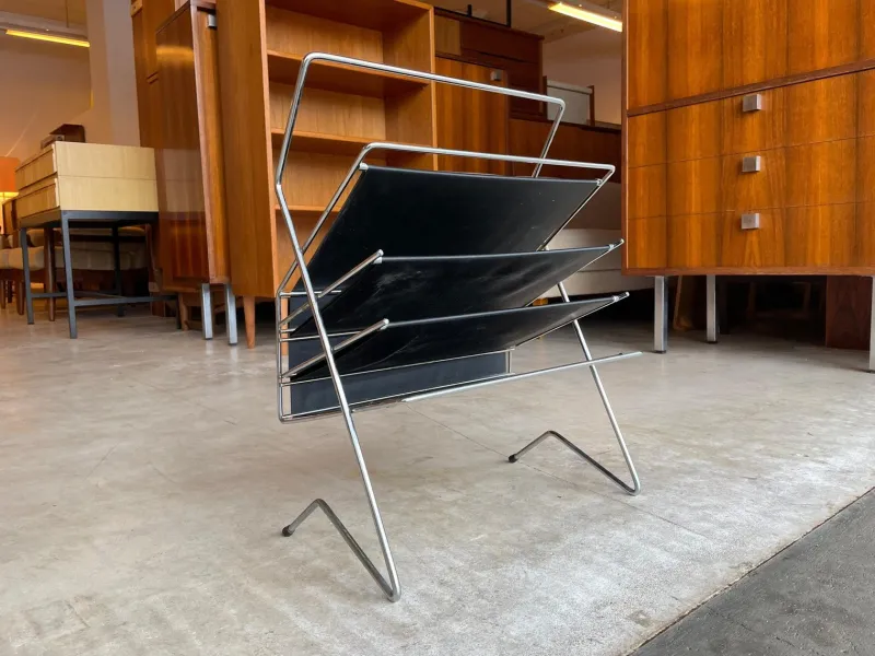 Pamono Mid-Century Magazine / LP Rack, 1960s> Magazine Racks