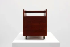 Pamono Mid-Century Magazine LP Caddy Rack by Rolf Hesland for Bruksbo, Norway, 1970s><noscript><img width=