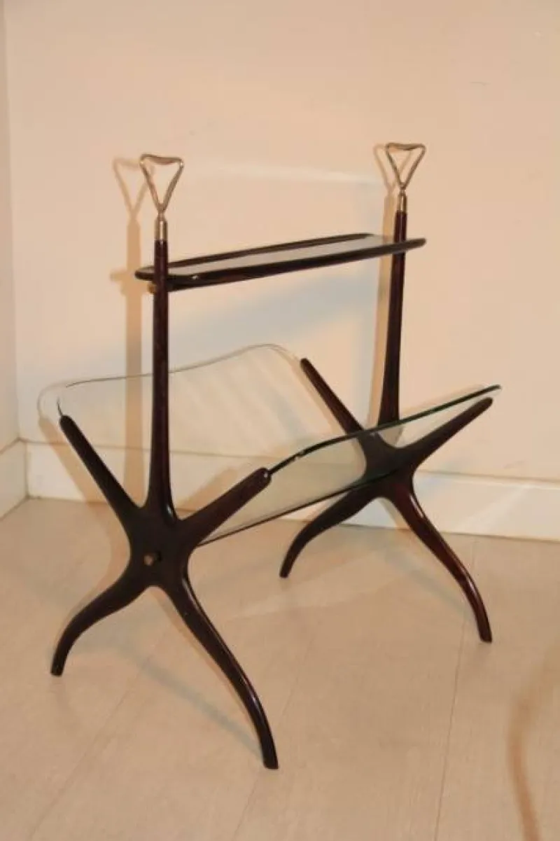 Pamono Mid-Century Magazine Rack by Cesare Lacca, 1950s> Magazine Racks