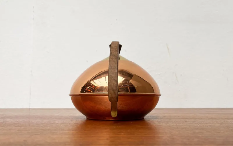 Pamono Mid-Century Metal and Teak Teapot, 1960s> Coffee & Tea Service
