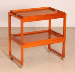 Discount Pamono Mid-Century Metamorphic Teak Serving Trolley from White & Newton, 1960s