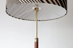 Online Pamono Mid-Century Minimalist Rosewood and Brass Floor Lamp, Denmark, 1960s