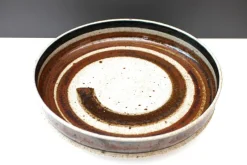 Discount Pamono Mid-Century Modern Abstract Large Art Pottery Plate by Inger Persson for Rorstrand, Sweden, 1960s