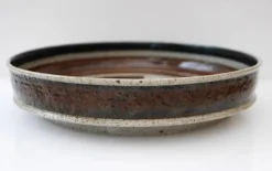 Discount Pamono Mid-Century Modern Abstract Large Art Pottery Plate by Inger Persson for Rorstrand, Sweden, 1960s