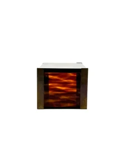 Pamono Mid-Century Modern Acrylic and Brass Jewelry Box, 1970s><noscript><img width=