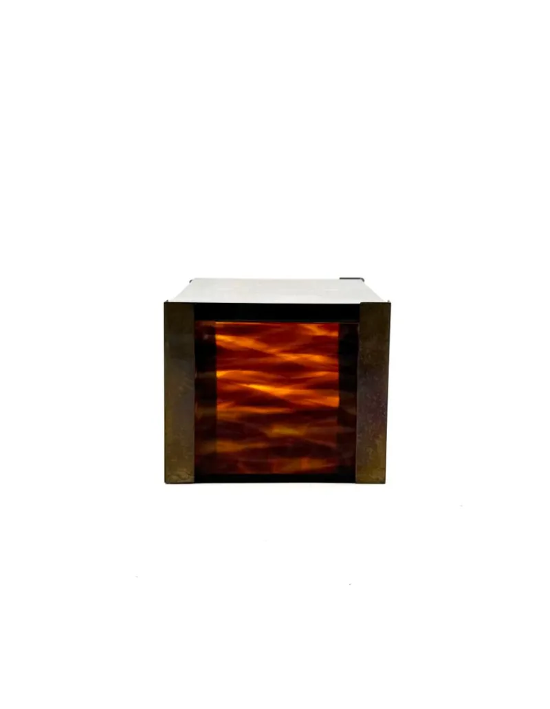 Pamono Mid-Century Modern Acrylic and Brass Jewelry Box, 1970s> Trunks Crates & Baskets