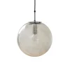 Pamono Mid-Century Modern Air-Bubbled Glass Globe Pendant Light from Limburg, 1970s> Ceiling Lights