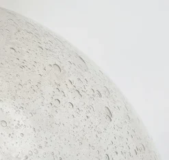 Pamono Mid-Century Modern Air-Bubbled Glass Globe Pendant Light from Limburg, 1970s><noscript><img width=