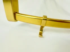 Best Pamono Mid-Century Modern Aluminium and Brass Corner Coat and Hat Rack, 1960s