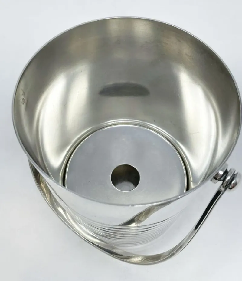 Online Pamono Mid-Century Modern Art Deco Ondulations Ice Bucket from Christofle, 1930s, Set of 2
