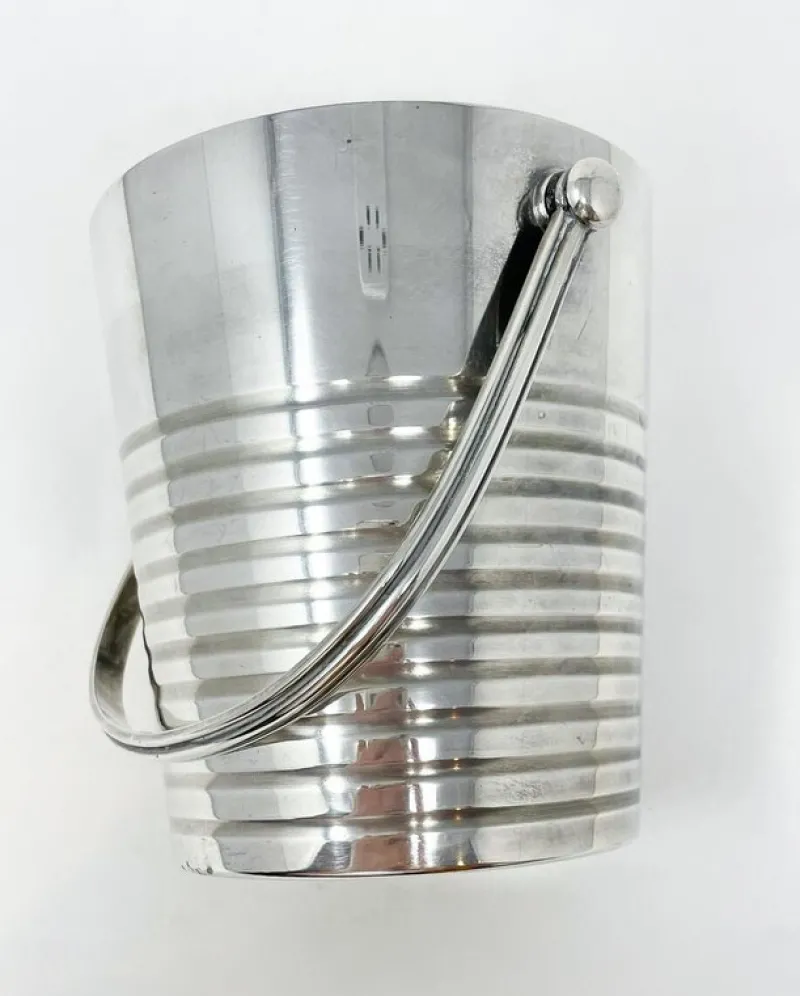 Online Pamono Mid-Century Modern Art Deco Ondulations Ice Bucket from Christofle, 1930s, Set of 2
