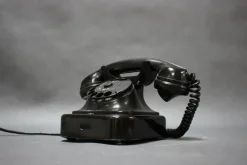 Best Pamono Mid-Century Modern Bakelitte Rottary Telephone from Tesla, 1950s