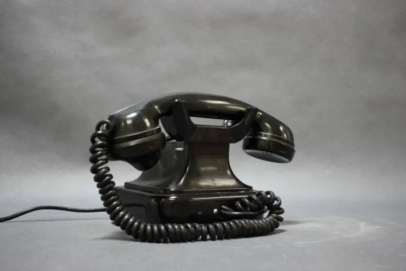 Best Pamono Mid-Century Modern Bakelitte Rottary Telephone from Tesla, 1950s