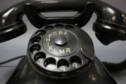 Best Pamono Mid-Century Modern Bakelitte Rottary Telephone from Tesla, 1950s