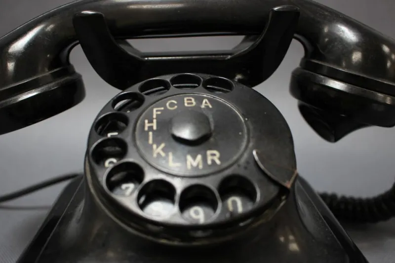 Best Pamono Mid-Century Modern Bakelitte Rottary Telephone from Tesla, 1950s