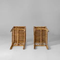Best Pamono Mid-Century Modern Bamboo Side Tables, Italy, 1960s, Set of 2