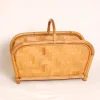 Pamono Mid-Century Modern Bamboo and Rattan and Oak Magazine Rack, 1950s> Magazine Racks