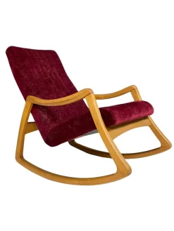 Pamono Mid-Century Modern Bentwood Rocking Chair by Ton, Czechoslovakia, 1960s> Rocking Chairs