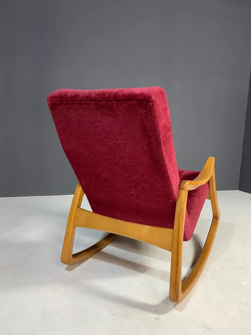 Pamono Mid-Century Modern Bentwood Rocking Chair by Ton, Czechoslovakia, 1960s> Rocking Chairs