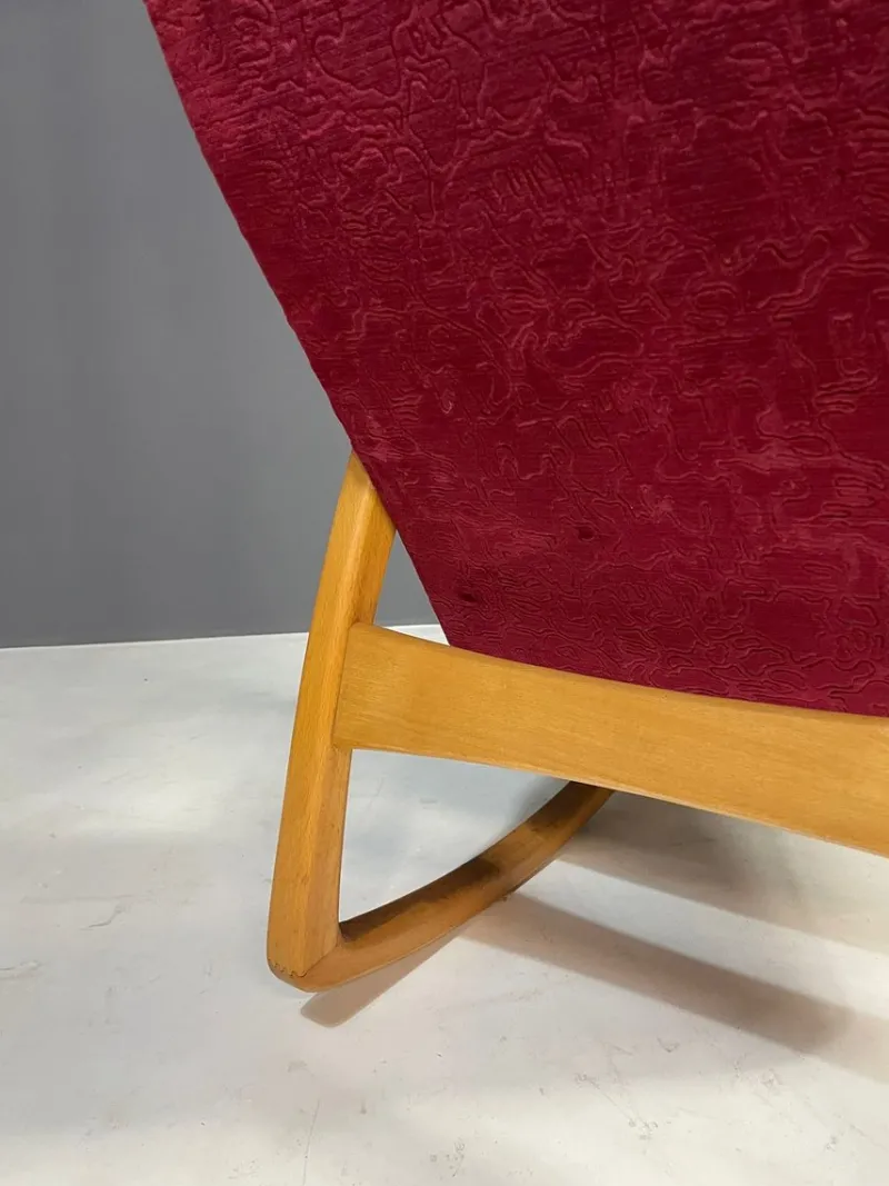 Pamono Mid-Century Modern Bentwood Rocking Chair by Ton, Czechoslovakia, 1960s> Rocking Chairs