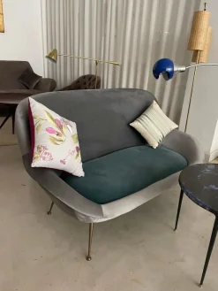 Discount Pamono Mid-Century Modern Bicolor Sofa from Isa Bergamo, Italy, 1950s