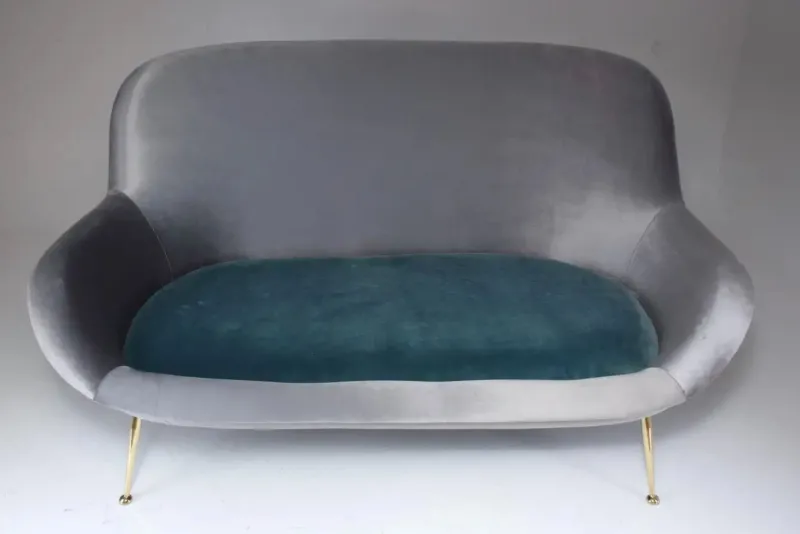 Discount Pamono Mid-Century Modern Bicolor Sofa from Isa Bergamo, Italy, 1950s