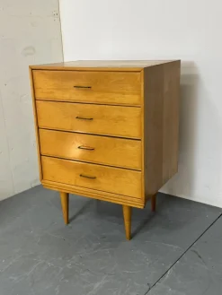 Pamono Mid-Century Modern Birch Chest of Drawers by Cees Braakman, 1950s> Dressers, Commodes & Chests