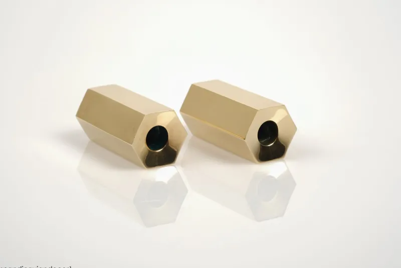 Pamono Mid-Century Modern Brass Candlesticks by Westerås Sweden, 1950s, Set of 2> Candleholders