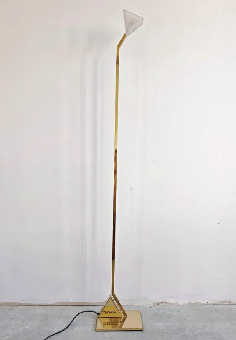 Hot Pamono Mid-Century Modern Brass Floor Lamp from Peill & Putzler, 1970s