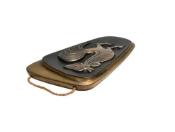 Best Pamono Mid-Century Modern Brass Rooster Wall Relief, West Germany, 1950s