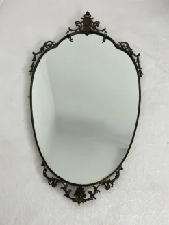 Outlet Pamono Mid-Century Modern Brass Wall Mirror, 1960s