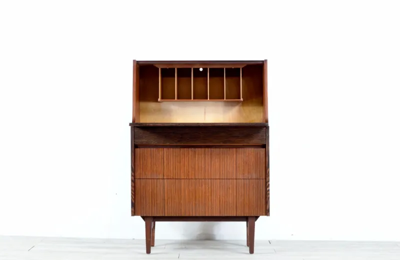 Pamono Mid-Century Modern British Teak Secretaire from Elliots of Newbury, 1960s> Secretaires