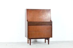 Pamono Mid-Century Modern British Teak Secretaire from Elliots of Newbury, 1960s><noscript><img width=