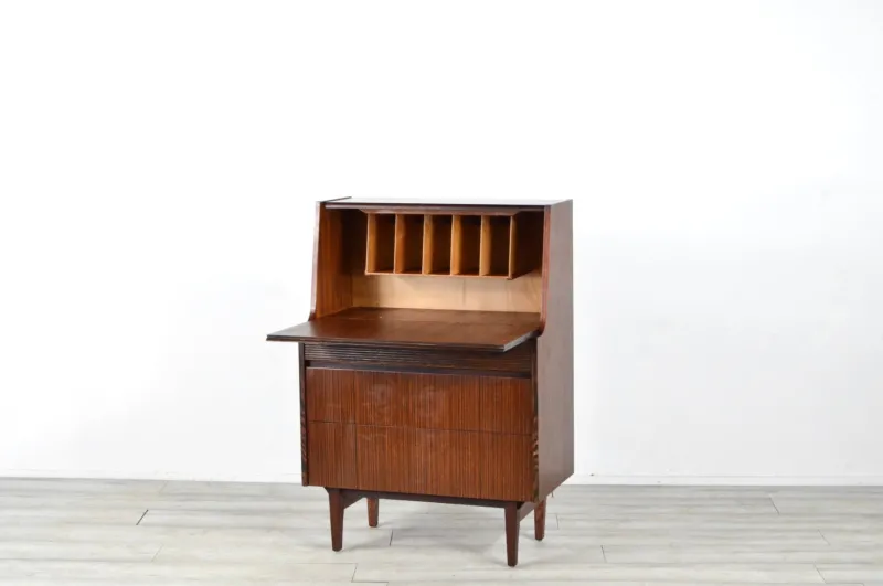 Pamono Mid-Century Modern British Teak Secretaire from Elliots of Newbury, 1960s> Secretaires