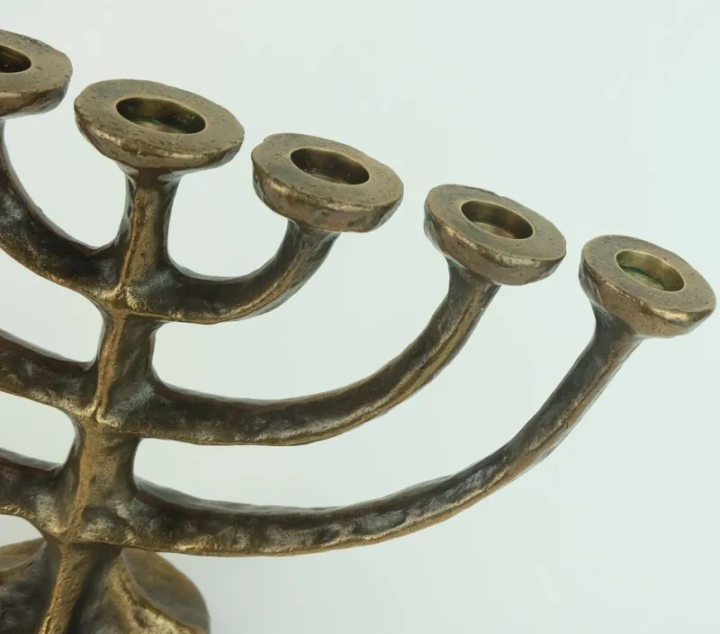 Discount Pamono Mid-Century Modern Brutalist Bronze Candleholder, 1960s