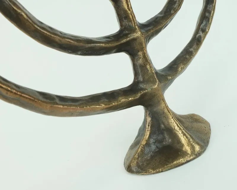Discount Pamono Mid-Century Modern Brutalist Bronze Candleholder, 1960s