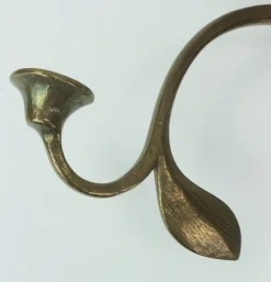 Best Pamono Mid-Century Modern Brutalist Bronze Wall Candleholder with 3 Swivel Arms, 1960s-1970s