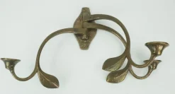 Best Pamono Mid-Century Modern Brutalist Bronze Wall Candleholder with 3 Swivel Arms, 1960s-1970s