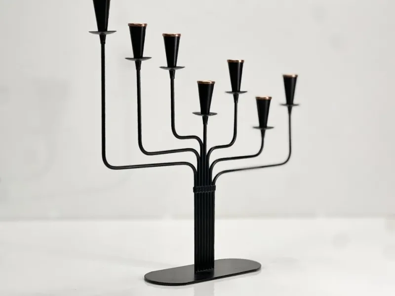 Pamono Mid-Century Modern Candleholder in Copper and Metal by Gunnar Ander for Ystad-Metall, 1960s> Candleholders