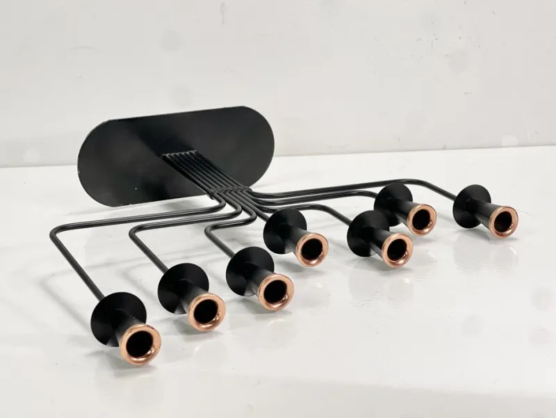 Pamono Mid-Century Modern Candleholder in Copper and Metal by Gunnar Ander for Ystad-Metall, 1960s> Candleholders